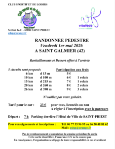 Randonnée St Galmier