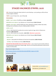 stages printemps chassieu